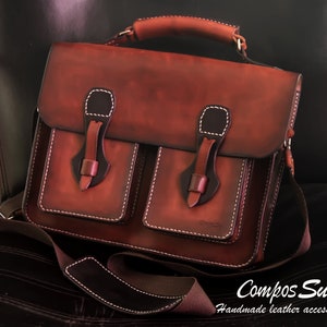 Leather bag, vintage model