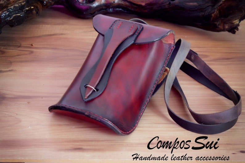 Mini Shoulder Bag Faux Leather Compact Design