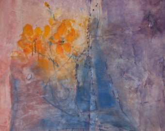 Malarstwo olejne, kwiaty