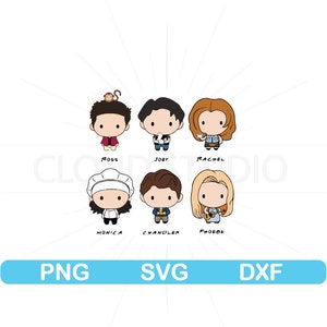 Amici Svg, Amici Central Perk Svg, How You Doin Svg, file a strati, Joey Svg, Rachel Svg, Monica Svg, Phoebe Svg, Ross Svg, Chandler Svg