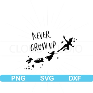 Never Grow Up Svg, Magic Land Svg, Family Trip Svg, Family Vacation, Svg, Png Files, Magic Castle Svg