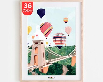 Zestaw do malowania po numerach Bristol Balloon Festival: DIY Scenografia