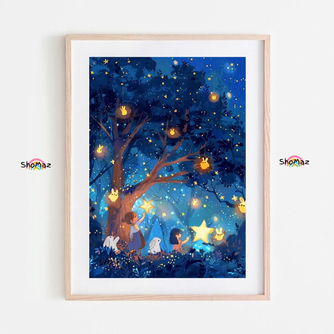Enchanted Forest of Lights - Magical Paint by Numbers Kit - Etsy