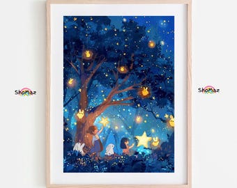 Enchanted Forest of Lights - Magical Paint by Numbers Kit