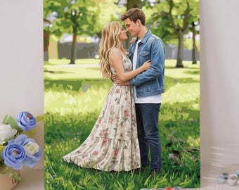 Custom Paint by Numbers Kit: Personalized Photo to Canvas Art