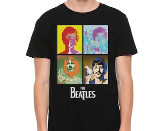 The Beatles Pop Art T-Shirt, Men's and Women's Sizes (bf-215)