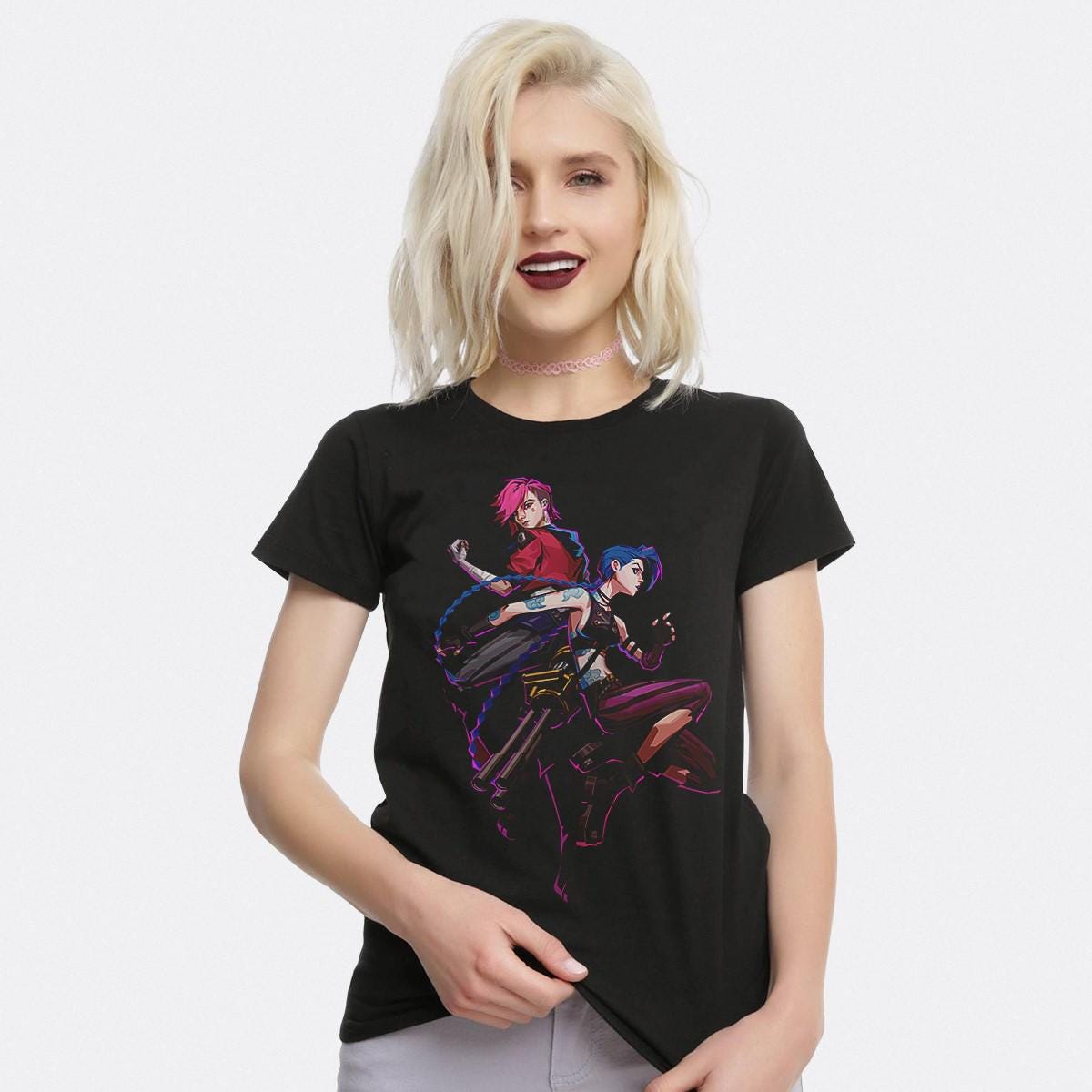 Arcane Jinx and Vi T-shirt, Men's and Women's Sizes (ARC-891016