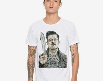 Aldo Raine Inglourious Basterds T-Shirt, Quentin Tarantino Movie Art