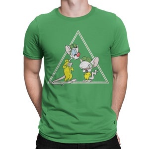 T-shirt Pinky and the Brain x Breaking Bad, heren- en damesmaten (bf-153)