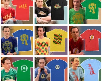 Sheldon Cooper The Big Bang Theory Geek T-Shirts, Men's and Women's Sizes