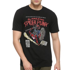 The Amazing Spider-Punk T-Shirt, Spider-Man Shirt, Men&#39;s and Women&#39;s Sizes (SPI-79510)