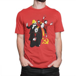 Grappig T-shirt van de Communistische Partij, heren- en damesmaten (bf-126)