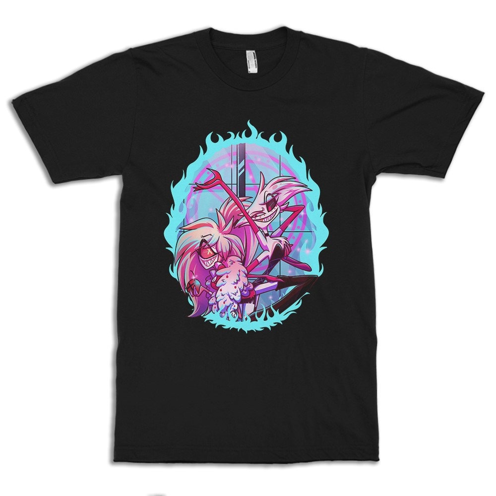 Hazbin Hotel Cherri Bomb and Angel Dust T-shirt, Men's and Women's ...