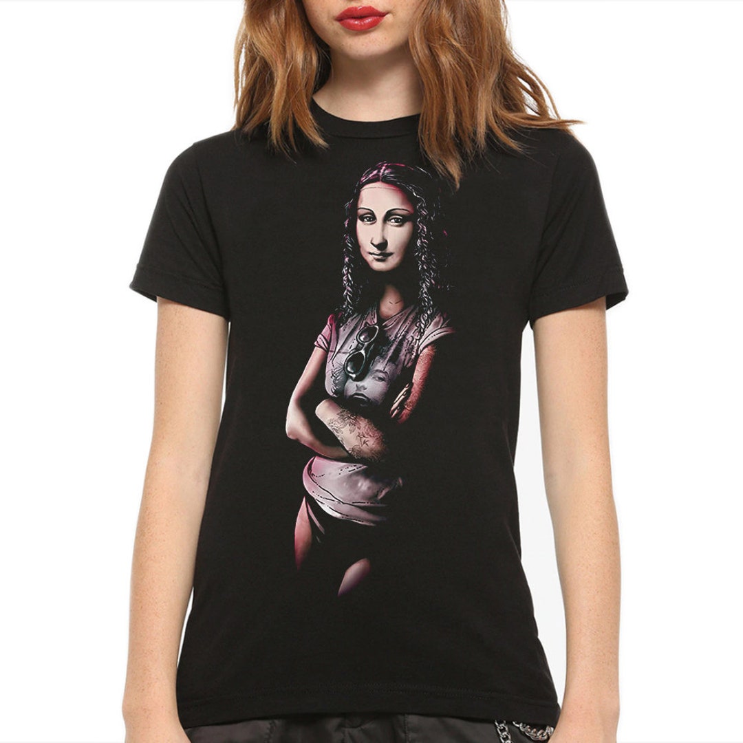 Tシャツ・カットソー Luxury Street Wear washed vintage monalisa unisexual Luxury Street Wear washed vintage smoke child unisexual (T