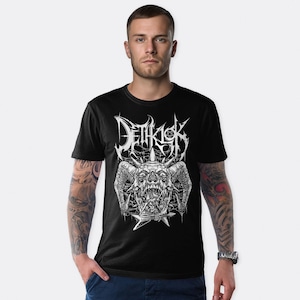 T-shirt Dethklok Metalocalypse Death Metal, taglie da uomo e da donna (DTH-34120)