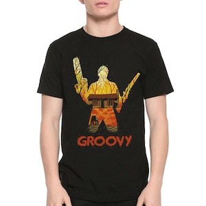 T-shirt Evil Dead Ash Groovy, heren- en damesmaten (bf-226)