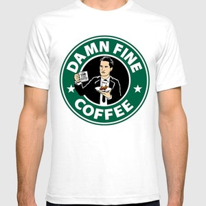 Twin Peaks Cooper Damn Fine Coffee T-Shirt, Men&#39;s and Women&#39;s Sizes (bf-135)