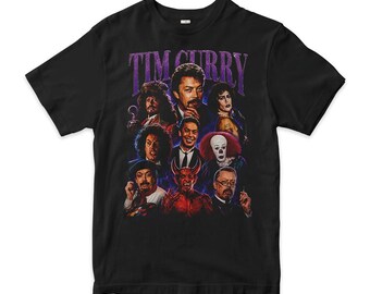 Tim Curry Movies Collage T-Shirt, Men's and Women's Sizes (TMR-352104)