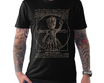 Vitruvian Groot Art T-Shirt, Men's and Women's Sizes