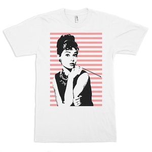 Breakfast at Tiffany&#39;s Audrey Hepburn T-Shirt, Men&#39;s and Women&#39;s Sizes (bf-120)