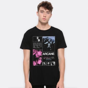 Camiseta de la serie Arcane TV, tallas para hombre y mujer (ARC-56987)