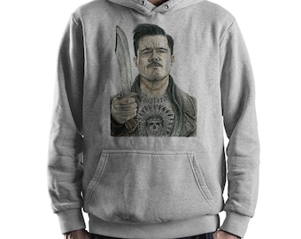 Aldo Raine Inglourious Basterds Hoodie and Sweatshirt, Unisex Sizes (bf-131)