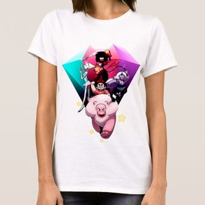 Steven Universe Crystal Gems T-shirt, taglie uomo e donna (bf-161)