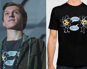 I Lost An Electron Peter Parker Funny Science T-Shirt, Spider-Man Shirt, Men's and Women's Sizes