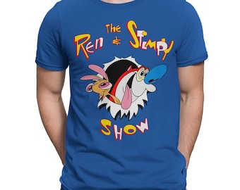 レンとスティンピーのショーTシャツ、メンズとレディースサイズ（bf-292）