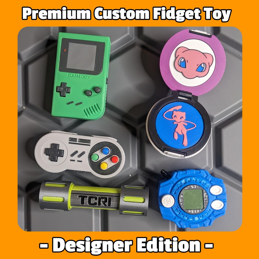 Custom 3D Printed Fidget Toy - Designer Edition (set of 2) - Etsy