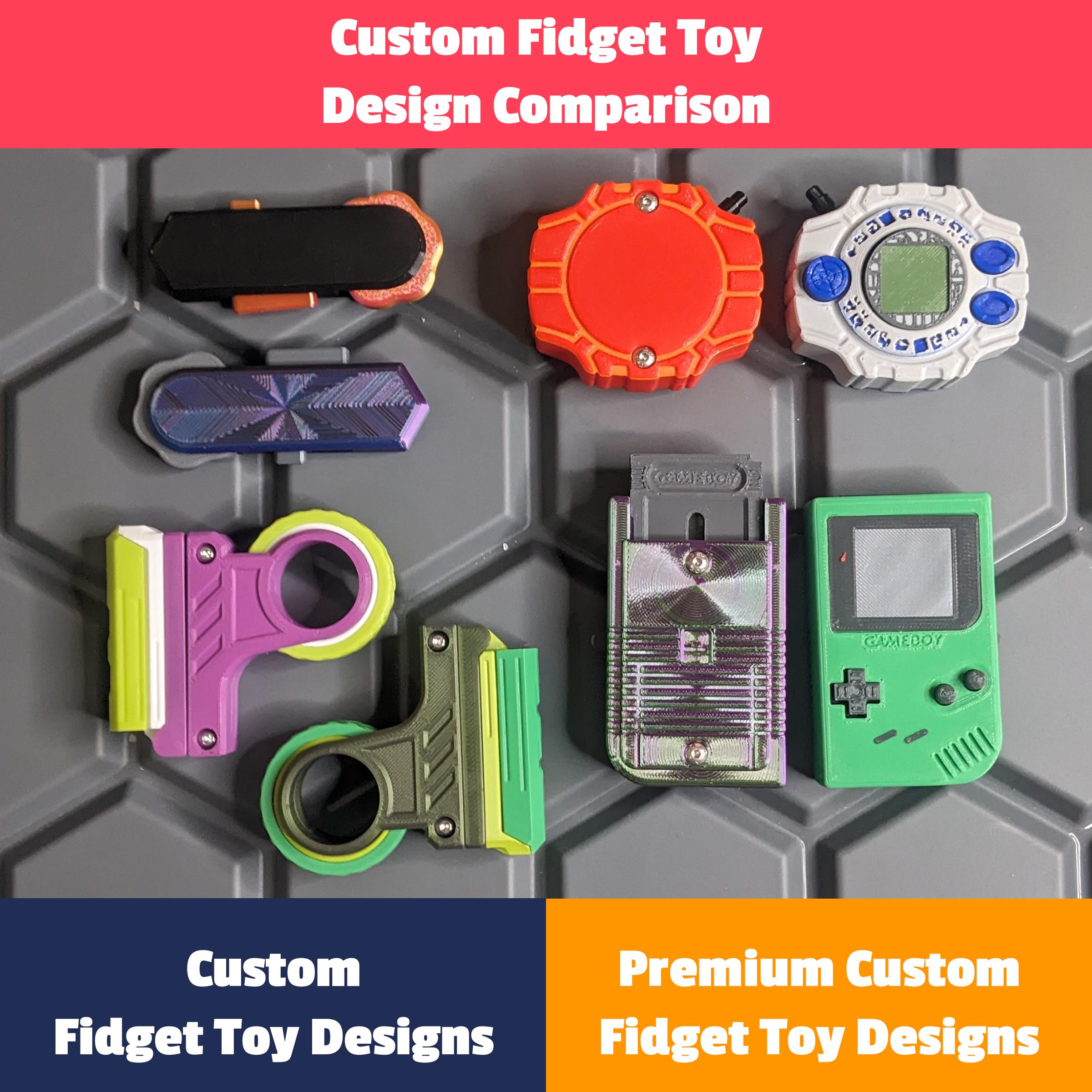 Custom Fidget Toy Design - Personalized 3D Printed Fidget (set of 2) - Etsy