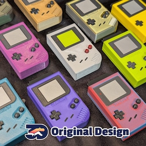 Gameboy Fidget Toy - 3 Functions - 2 buttons, 3D printed spring D-pad, Cartridge release