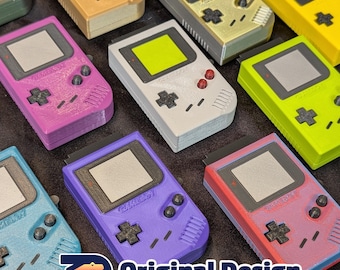 Gameboy Fidget Toy - 3 Functions - 2 buttons, 3D printed spring D-pad, Cartridge release