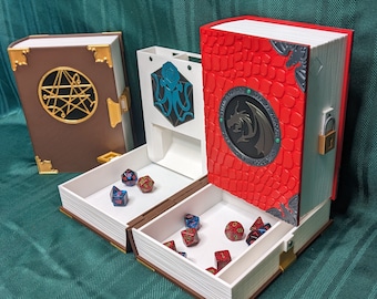 Book Dicebox & Dice tower (Customizable)