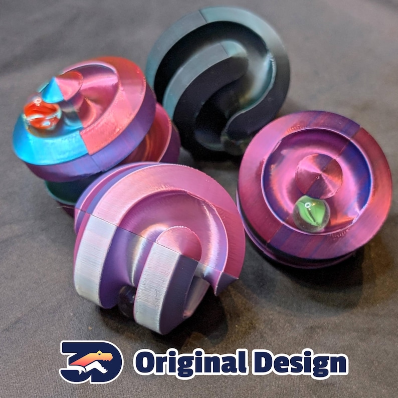Marble Roller Fidget Hexasphericon image 1