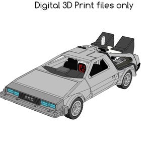 STL - Coche rompecabezas magnético DeLorean