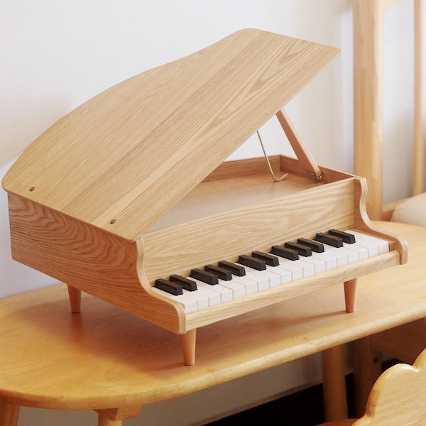 Jouet minimaliste pour piano, piano 37 touches, mini piano en bois pour enfant, étude de musique pour piano débutant, piano jouet en bois, cadeau de fête des enfants