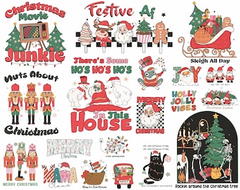 Retro Christmas png Bundle, pink Christmas png, pink christmas png bundle, christmas shirt design, christmas bundle ,pink santa png