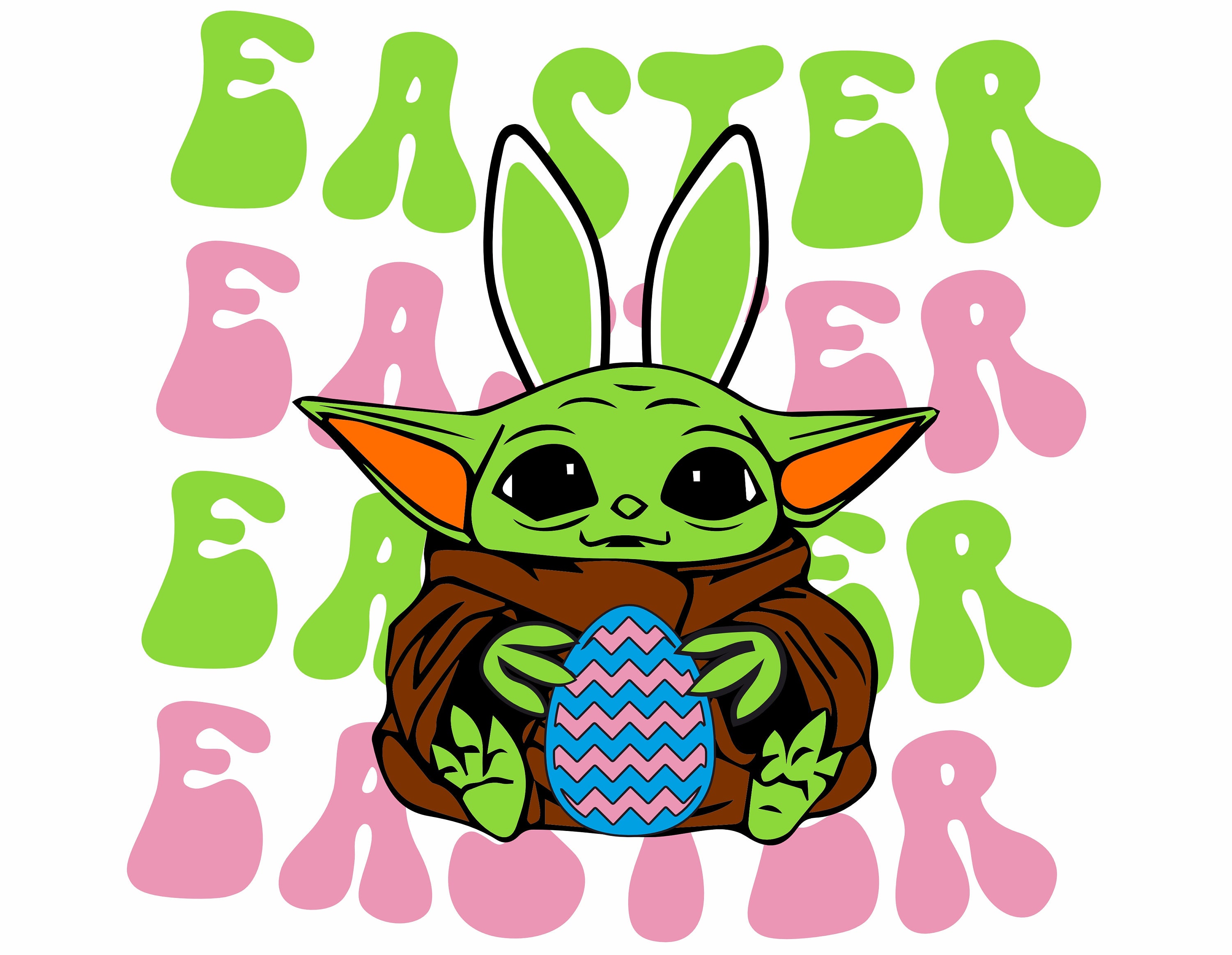 Baby Yoda Svgbaby Yoda Pngbaby Yoda Easter Svgbaby Yoda - Etsy