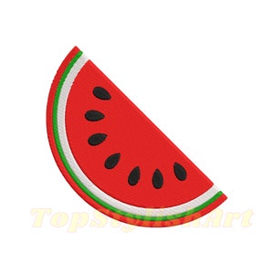 watermelon Embroidery design file watermelons  digitizing embroidery |  Embroidery file PES | watermelon icon sport