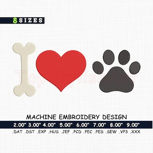 Paw Print Machine Embroidery Design: Pet Lover Stitch (Digital Download)