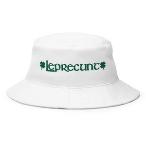LEPRECUNT geborduurde vissershoed St. Patrick's Day St. Paddy's Day Ierse kabouter Groen klavertje vier