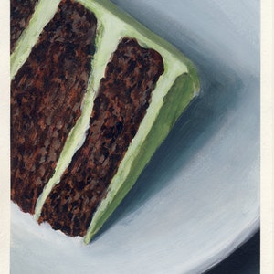Piece of Cake, peinture originale sur carton, 17 x 20 cm, 154-2018