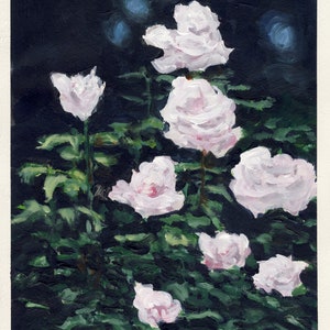 Rosenstock, peinture originale sur carton, 21 x 25 cm, 148-2018