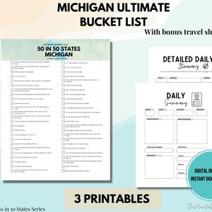 Michigan 50 in 50 States Bucket List | Michigan Activity List | Michigan Road Trip | Michigan To Do List | Ultimate Travel Bucket List