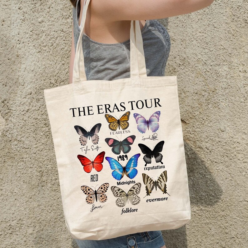 10 Butterfly Tote Bag the Eras Tour Tote Bag Butterflies as Etsy