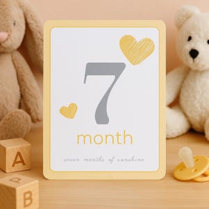 Cartes 12 étapes pour bébé – Design neutre (unisexe)