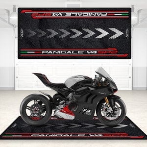 Tapete de pit projetado para motocicleta ducati panigale v4sp2, tapete personalizado para fundo de motocicleta, moto vd sp2 rider