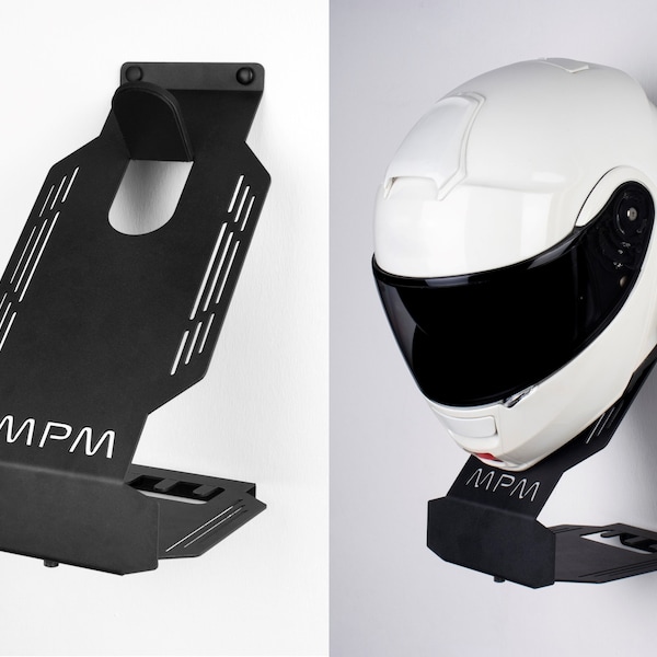 Stylish Motorcycle Metal Helmet Holders | Practical Wall & Desktop Mount | Customizable for Personal Touch - Perfect Gift for Bikers