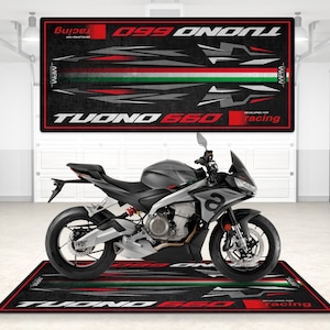 Designed Pit Mat for Aprilia Tuono 660 Motorcycle,Special Motorcycle Bottom Pit Mat, MotorBike Rider, Lover & Fanatic And For Man Woman Gift